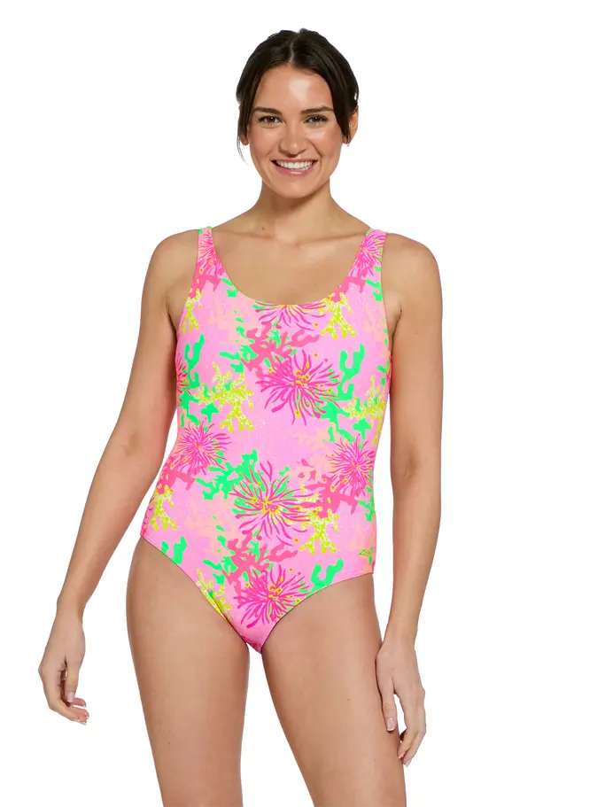 Product overview - Womens Undersea Magic Silver Lined Scoopback Swimsuit UNPK