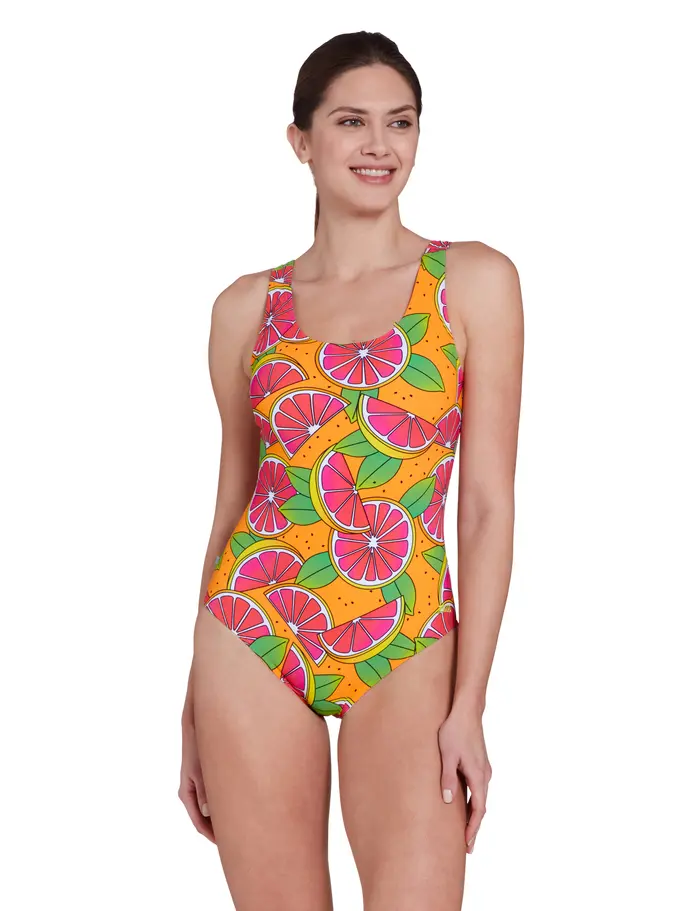 Product overview - Womens Zesti Scoopback Swimsuit zest