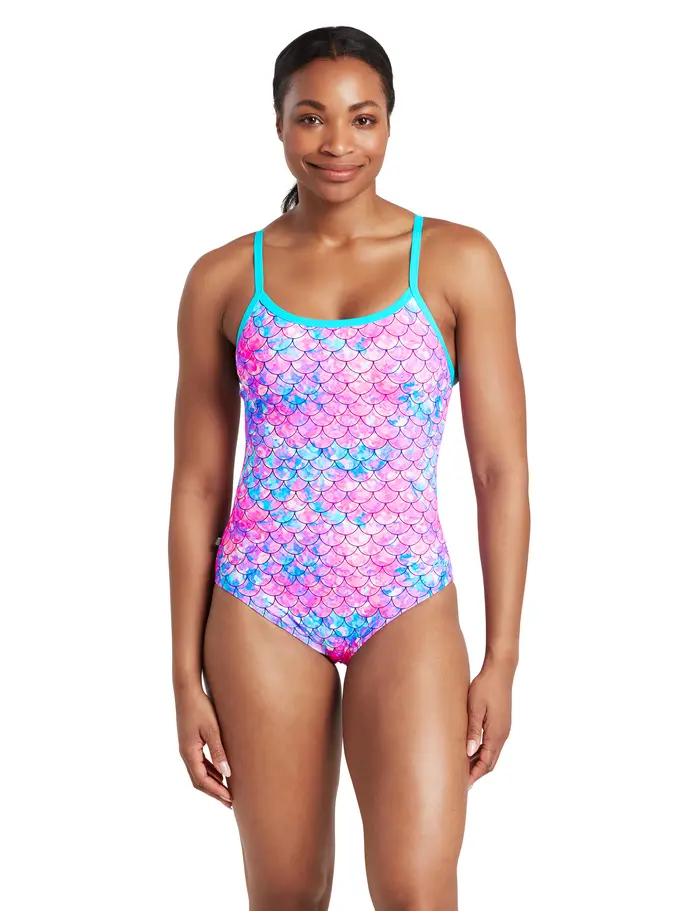 Product overview - Womens Sirene Sparkle Silver Lined Strikeback Swimsuit SISP