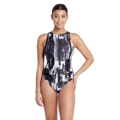 Product overview - Shimmer Hi Front One Piece Swimsuit SHMM