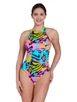 Product overview - Womens Joyful Silver Lined Crossback Swimsuit BRAV