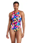 Product overview - Womens Joyful Silver Lined Crossback Swimsuit FLPK