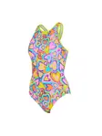 Product overview - Womens Joyful Silver Lined Crossback Swimsuit JOPK