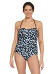 Product overview - Womens Moonstone Ruched Bandeau Swimsuit MOON