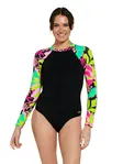 Product overview - Womens Vivid Silver Lined Paddle Swimsuit violet