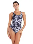 Product overview - Womens Marble Powerback One Piece Swimsuit black