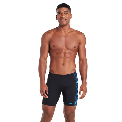Product overview - Mens Pipeline Print Panelled Mid Jammer GLAR