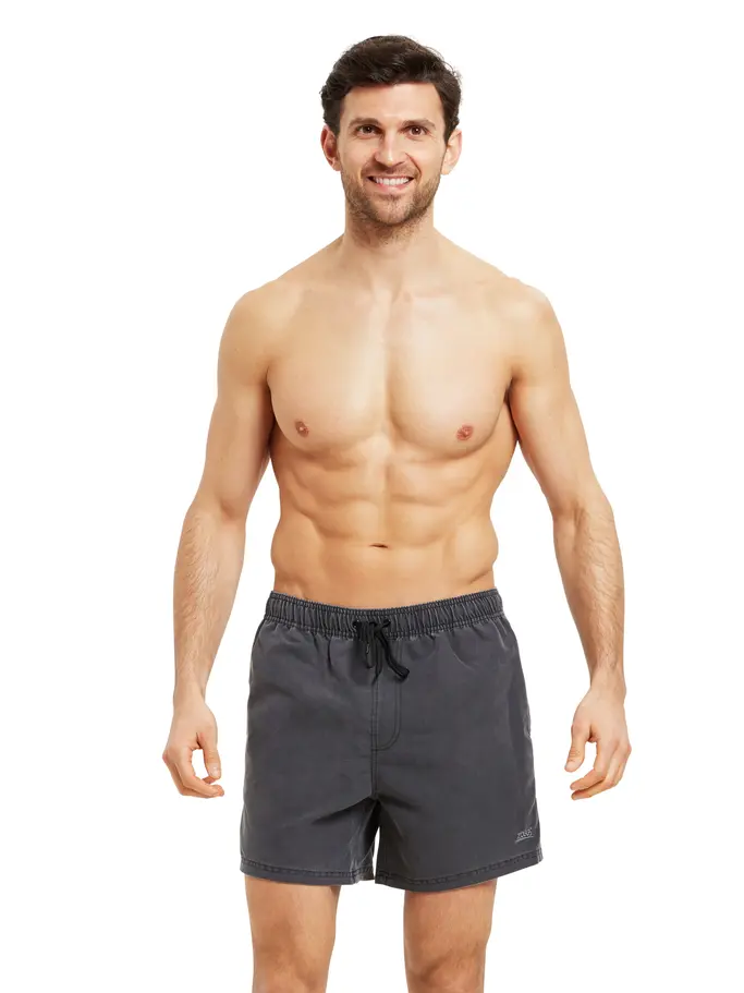 Product overview - Mens Mosman Washed 15 inch Shorts charcoal