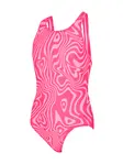 Product overview - Girls Fever Heart Flyback Swimsuit FEHF