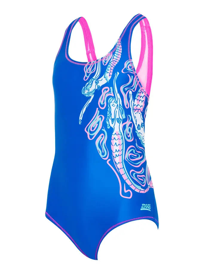 Product overview - Girls Mermaid Madness Rowleeback One Piece MRMF