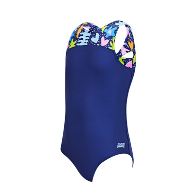 Product overview - Girls Coral Sea Infinity Back One Piece CORF