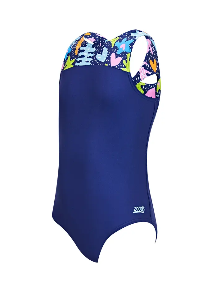 Product overview - Girls Mystic Rainbow Infinity Back One Piece CORF