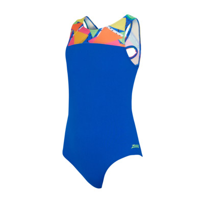 Product overview - Girls Medley Rainbow Infinity Back Swimsuit MEDF