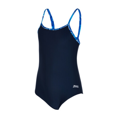 Product overview - Girls Blue Fish Classicback Swimsuit BLFF