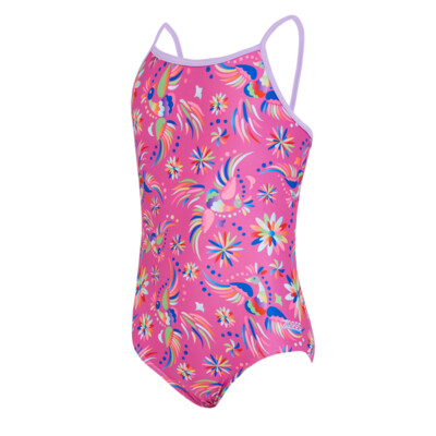 Product overview - Girls Dreamcatcher Yaroomba Floral One Piece DRCF