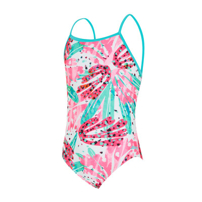 Product overview - Girls Sea Petal Yaroomba Floral Swimsuit SEPF