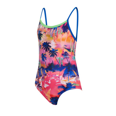 Product overview - Girls Sunset Palms Starback Swimsuit SUNF