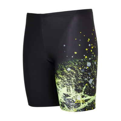 Product overview - Boys Wired Lime Print Mid length Swimming Jammer WRLM