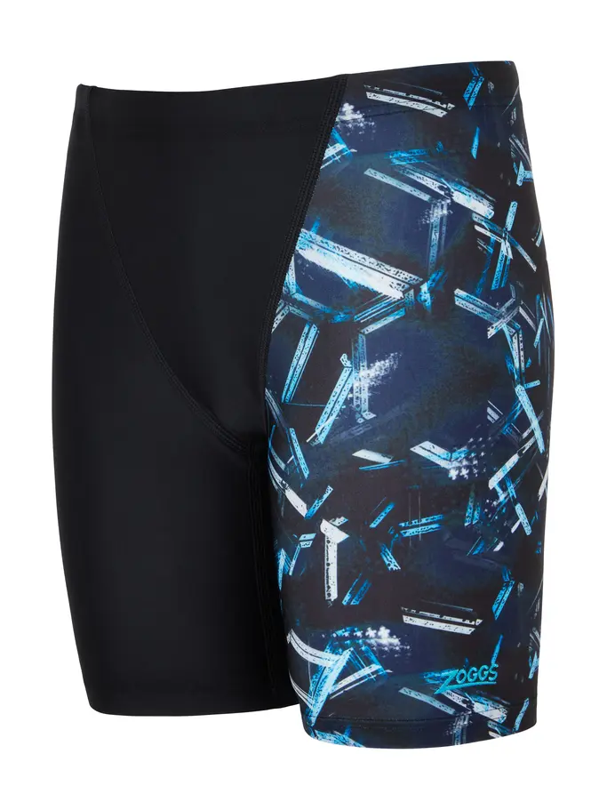 Product overview - Boys Alloy Volt Print Mid Length Swimming Jammer ALLY