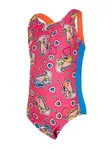 Product overview - Girls Little Dino Print Actionback One Piece Swimsuit LTDN