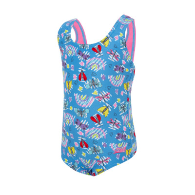 Product overview - Girls Rainbow Butterfly Actionback One Piece RNBU