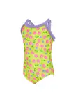Product overview - Girls Cherries Ruffle Crossback Swimsuit CHER