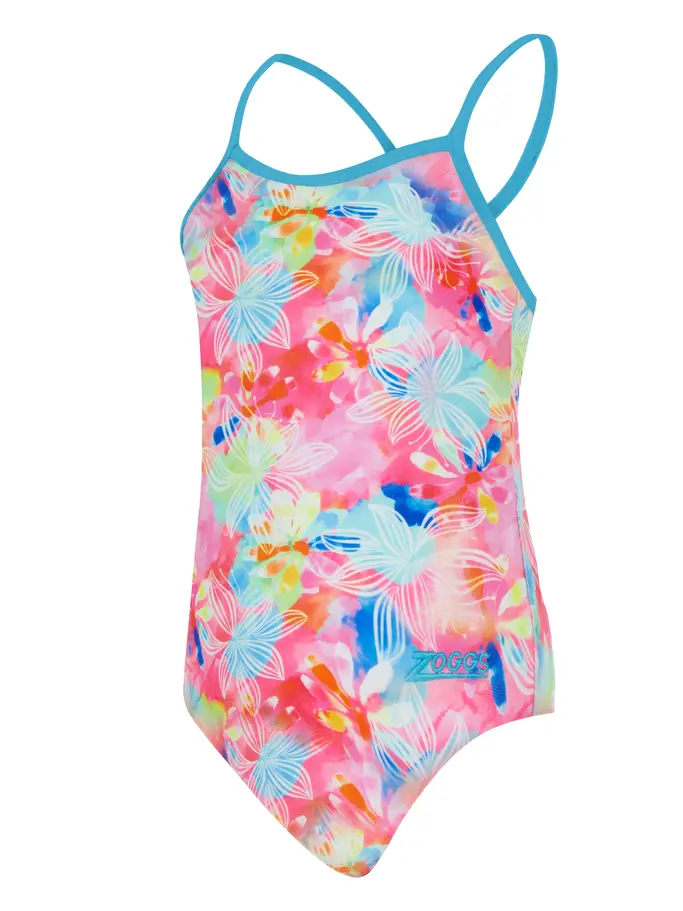 Product overview - Girls Gala Yaroomba Floral One Piece Swimsuit GALA