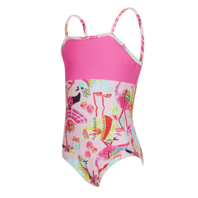 Product overview - Girls Picnic Posy Panel Classicback Swimsuit CHPR