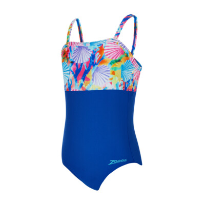 Product overview - Girls Crazy Clams Panel Classicback Swimsuit CZCL