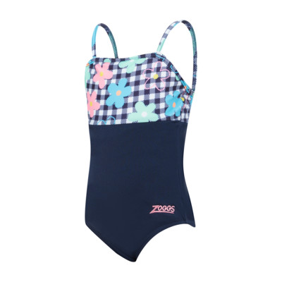 Product overview - Girls Picnic Posy Panel Classicback Swimsuit PCPO