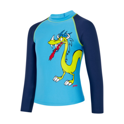 Product overview - Boys Dragons Long Sleeve Sun Top DRAG