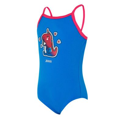 Product overview - Girls Little Dino Classicback Swimsuit LTDN