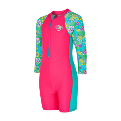 Product overview - Girls Turtles Long Sleeve All in One Suit TRTL