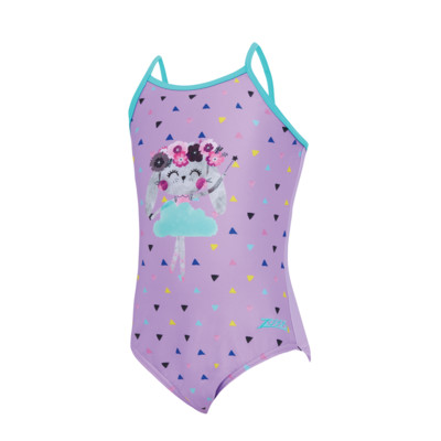 Product overview - Girls Ditzy Dancer Crossback One Piece Swimsuit DZDA