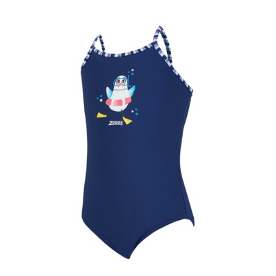Product overview - Girls Little Gull Crossback Swimsuit LTGU