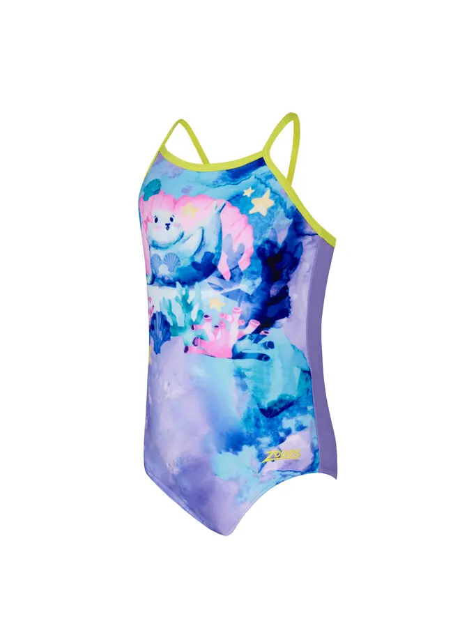 Product overview - Girls Seal Tex Back Swimsuit SEAP
