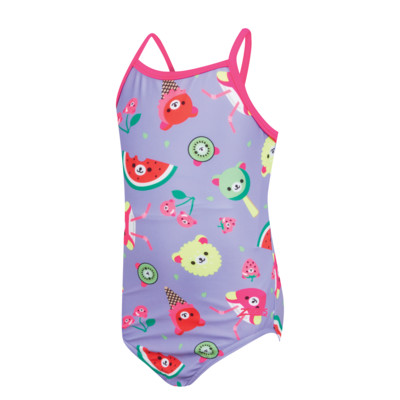 Product overview - Girls Teddy Fruits Tex Back Swimsuit TEDF