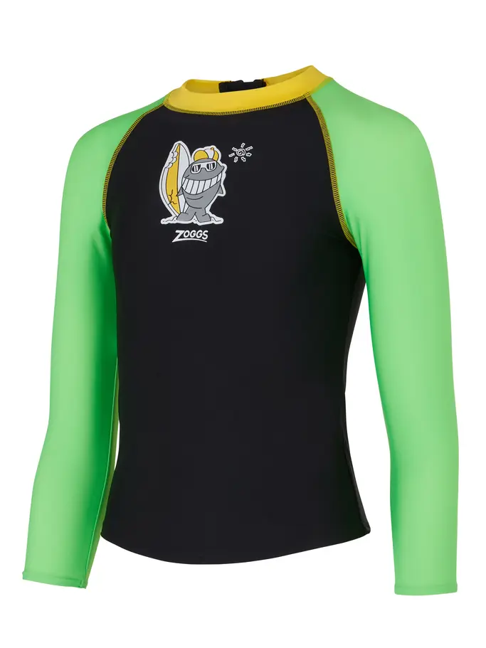Product overview - Boys Finzilla Long Sleeve Sun Top FINZ
