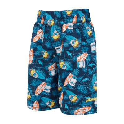Product overview - Boys Surfer Shark Print Watershorts SFSH