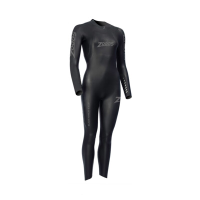 Product overview - Zoggs Womens Swimming Black Marlin Wetsuit 5/3/1.5 mm black/silver