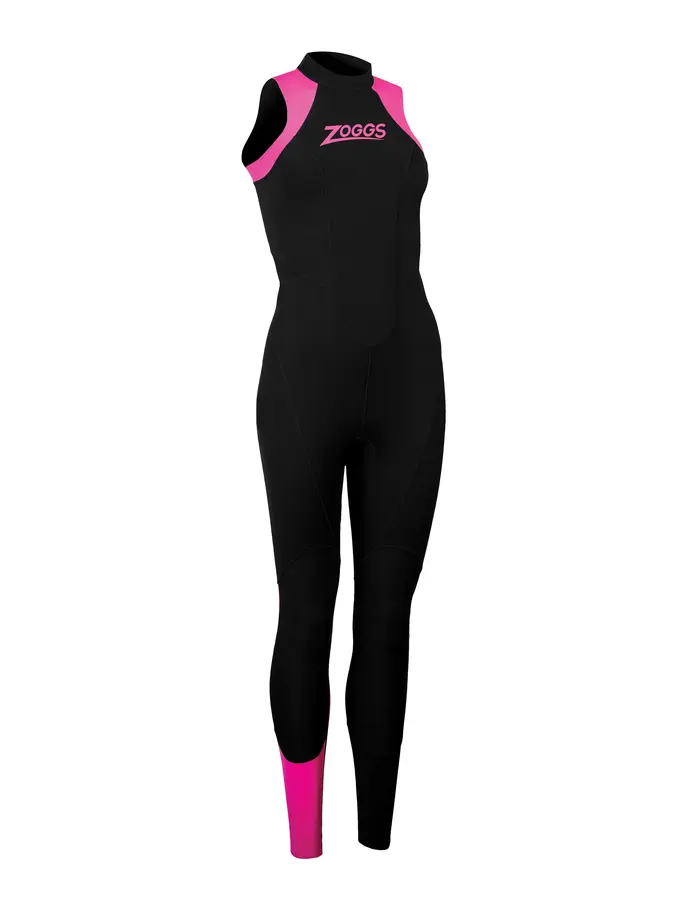 Product overview - Zoggs Womens Swimming Explorer LJ Wetsuit 3/2/2 mm black/pink
