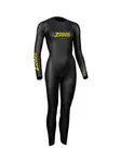 Product overview - Zoggs Womens Swimming Openwater Free Wetsuit 3/2 mm black/yellow
