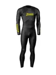 Product overview - Zoggs Mens Swimming Openwater Free Wetsuit 3/2 mm black/yellow