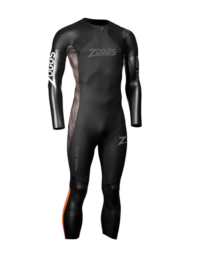 Product overview - Zoggs Mens Swimming Open Water Pure Wetsuit 3/0.5 mm black