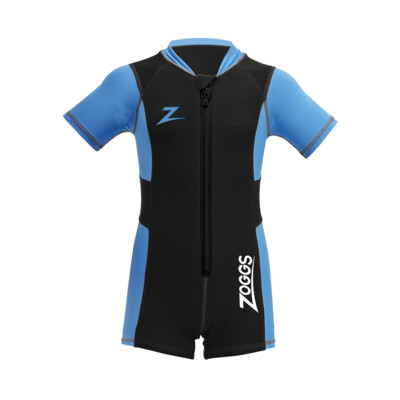 Product overview - Zoggs Junior Light Shorty Wetsuit light blue