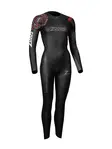 Product overview - Zoggs Womens Swimming MyBoost Shell Wetsuit 3/2 mm black/red