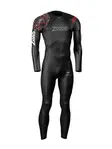 Product overview - Zoggs Mens Swimming MyBoost Shell Wetsuit 3/2 mm black/red