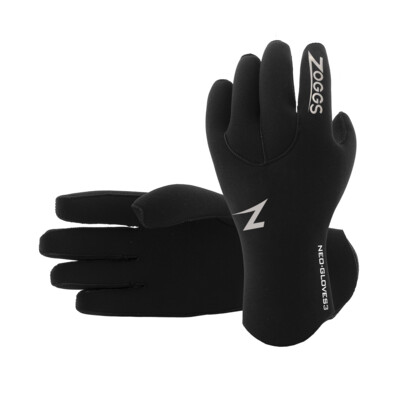 Product overview - Zoggs Neoprene Swimming Gloves 3 black