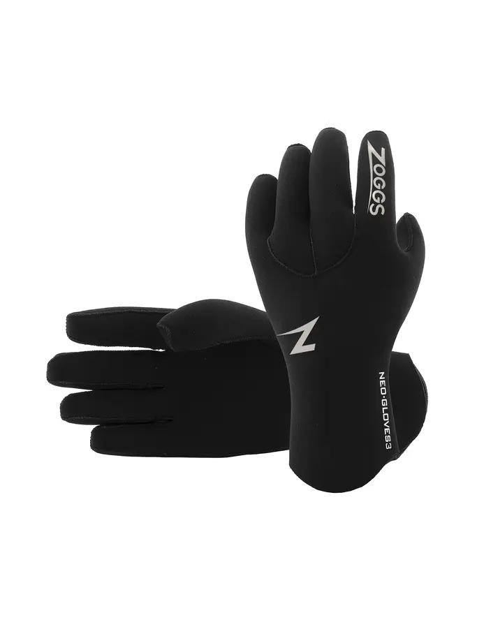 Product overview - Zoggs Neoprene Swimming Gloves 3 black