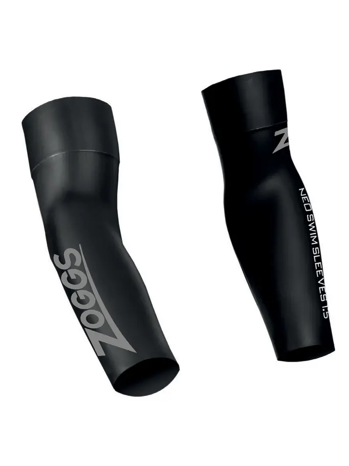 Product overview - Zoggs Mens Swimming Neoprene 1.5 mm Swim Sleeves black